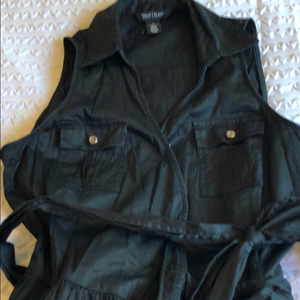 Fit and flare wrap dress